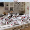 Miniature Porcelain Tableware Set