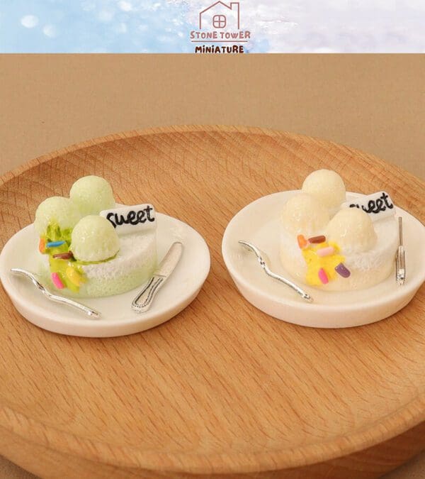 Miniature Ice Cream Cake Food