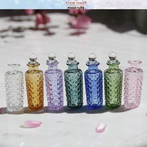 Miniature Glass Bottles with Lid