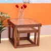 Miniature Wooden Striped Table