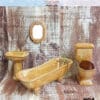 Dollhouse Ceramic Bathroom Model