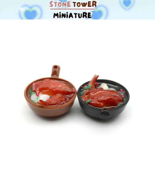 Miniature Clay Pot Food