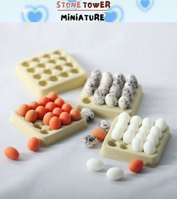 Miniature Eggs in Tray